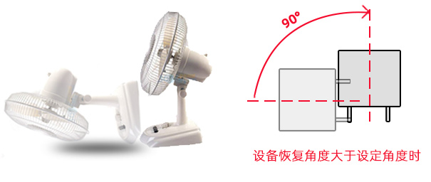 電風扇如何實現(xiàn)跌倒斷電保護功能-傾倒保護開關(guān)